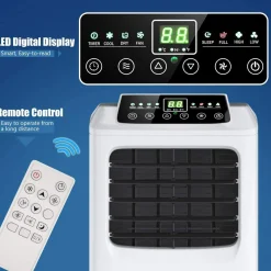 Air Conditioner Portable 9000BTU, 3-in-1 Floor AC Unit with Dehumidifier & Fan Modes