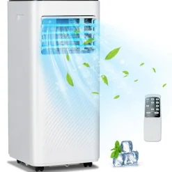 8000 BTU Portable Air Conditioner, 3 in 1 AC Cooling Unit with Remote Control, Dehumidifier, Sleep Mode