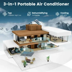 10000 BTU Portable Air Conditioners, Room Air Conditioner with Remote Control