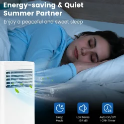 10000 BTU Portable Air Conditioners, Room Air Conditioner with Remote Control
