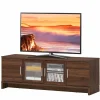 Classical TV Stand for TVs up to 70 Inches Flat Screen, Modern TV Cabinet w/Cable Management