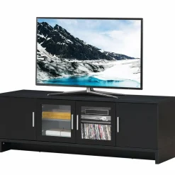 Classical TV Stand for TVs up to 70 Inches Flat Screen, Modern TV Cabinet w/Cable Management