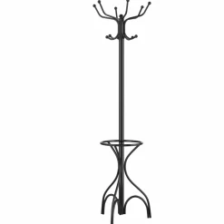 Coat Rack Metal Frame Study Portable Free Standing Entryway Hat Coat Jacket Umbrella Holder