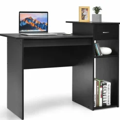 Compact Computer Desk, Perfect Small Desk for Samll Space, Modern Simple Wooden Study Desk Writing Desk