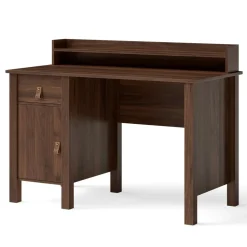 Computer Desk with Storage Drawer & Cabinet, 48 Inch Vintage Desk