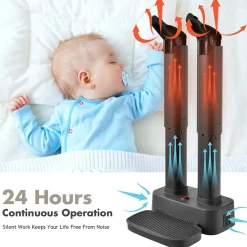 Electric Shoe Dryer, Double Free-Retractable Drying Tubes for Shoe, Boot, Glove