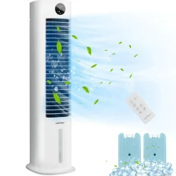 Evaporative Air Cooler, 42-Inch Height Portable Quiet Swamp Cooler