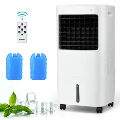 Evaporative Cooler, 3-in-1 Cooler, Fan and Humidifier with 7.5H Timer