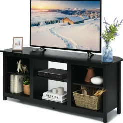 Farmhouse Universal TV Stand for TV's up to 65" Flat Screen, Home Living Room Entertainment Center