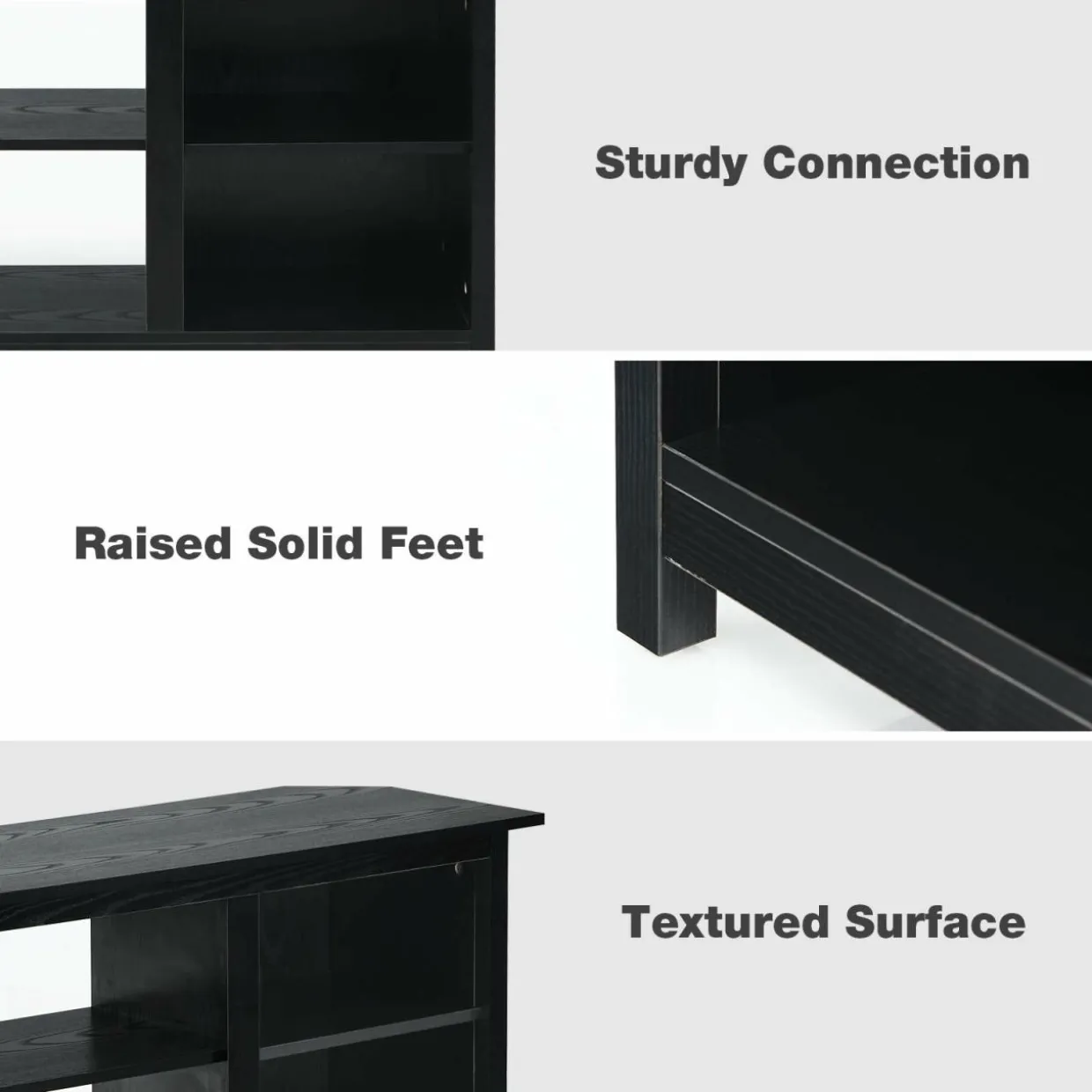 Farmhouse Universal TV Stand for TV's up to 65" Flat Screen, Home Living Room Entertainment Center