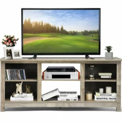 Farmhouse Wood Universal TV Stand for TV's up to 65