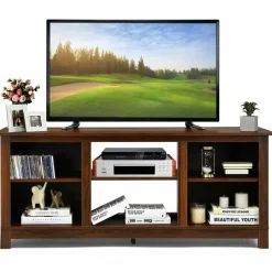 Farmhouse Wood Universal TV Stand for TV's up to 65