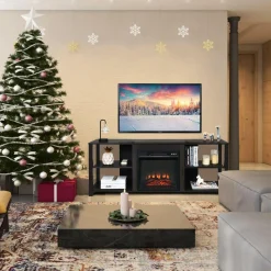 Fireplace Stand, TV Stand Fireplace for TV Up to 65