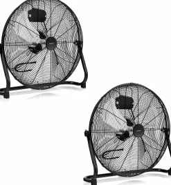 Floor Fan, 20-inch High Velocity Floor Fan with 145° Adjustable Tilt, 3-speed Adjustable