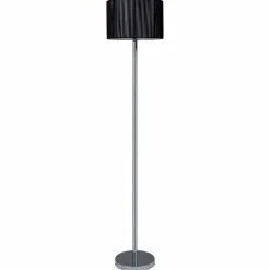 Floor Lamp, Living Room Modern Standing Floor Light with Sheer Shade and LED Light Bulb, 63 inches