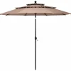 10 Ft 3 Tier Patio Umbrella, Outdoor Umbrella W/Double Vented