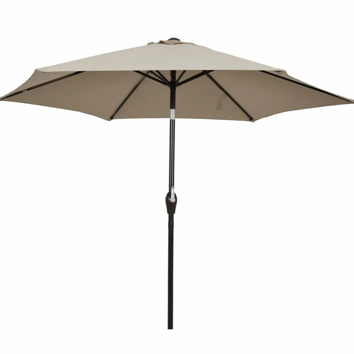 10FT Patio Umbrella, Outdoor Market Table Umbrella with Push Button Tilt