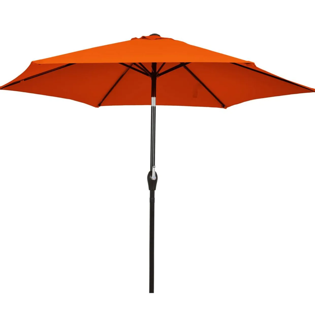 10FT Patio Umbrella, Outdoor Market Table Umbrella with Push Button Tilt