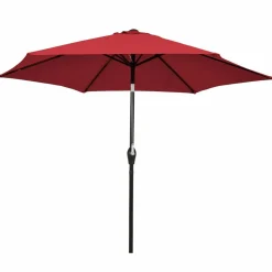 10FT Patio Umbrella, Outdoor Market Table Umbrella with Push Button Tilt
