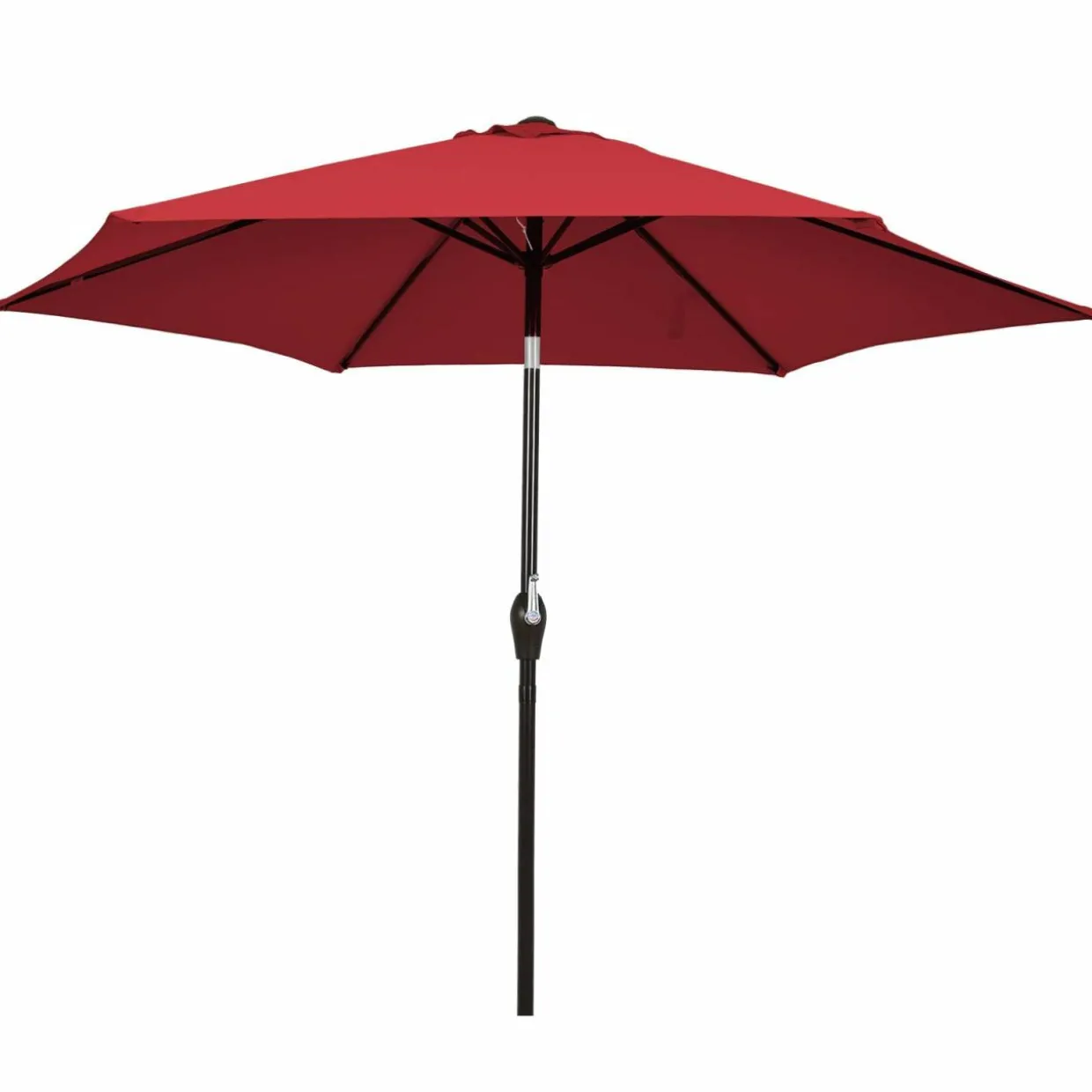 10FT Patio Umbrella, Outdoor Market Table Umbrella with Push Button Tilt