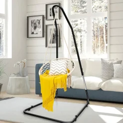 Hammock Stand,  360-Degree Rotation, Ideal for Backyard, Bedroom