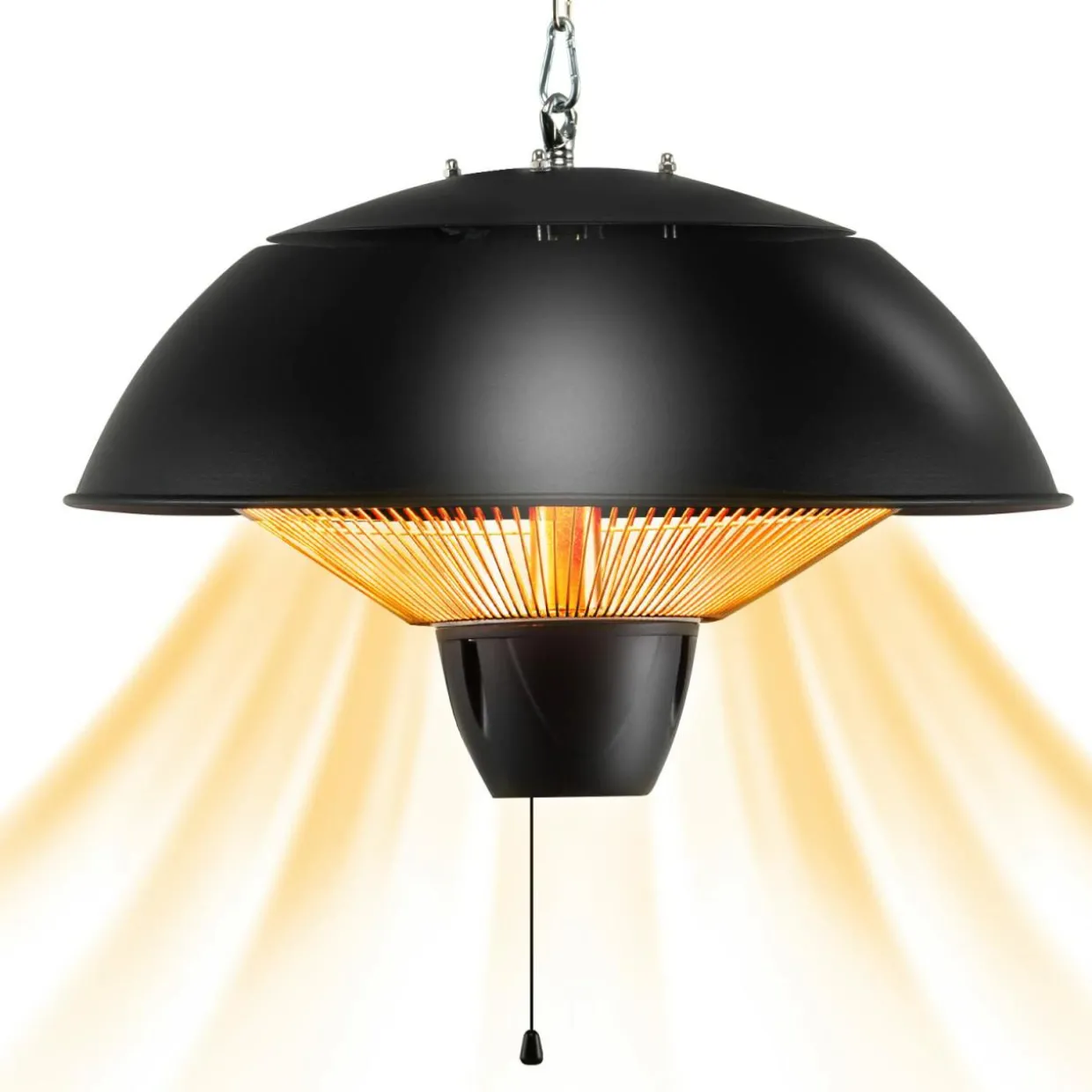Hanging Patio Heater, 1500W Ceiling Mounted Infrared Heater with 1S Fast Heating