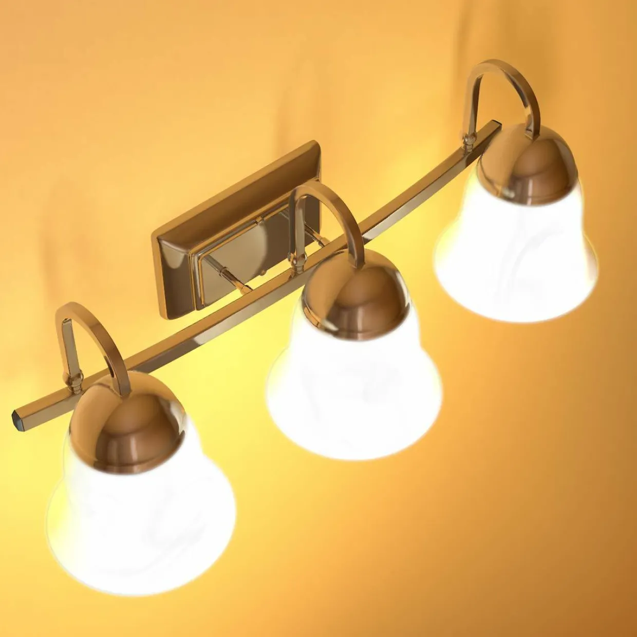 Lights Bathroom Vanity Lamp Brushed Chrome Wall Mounted
