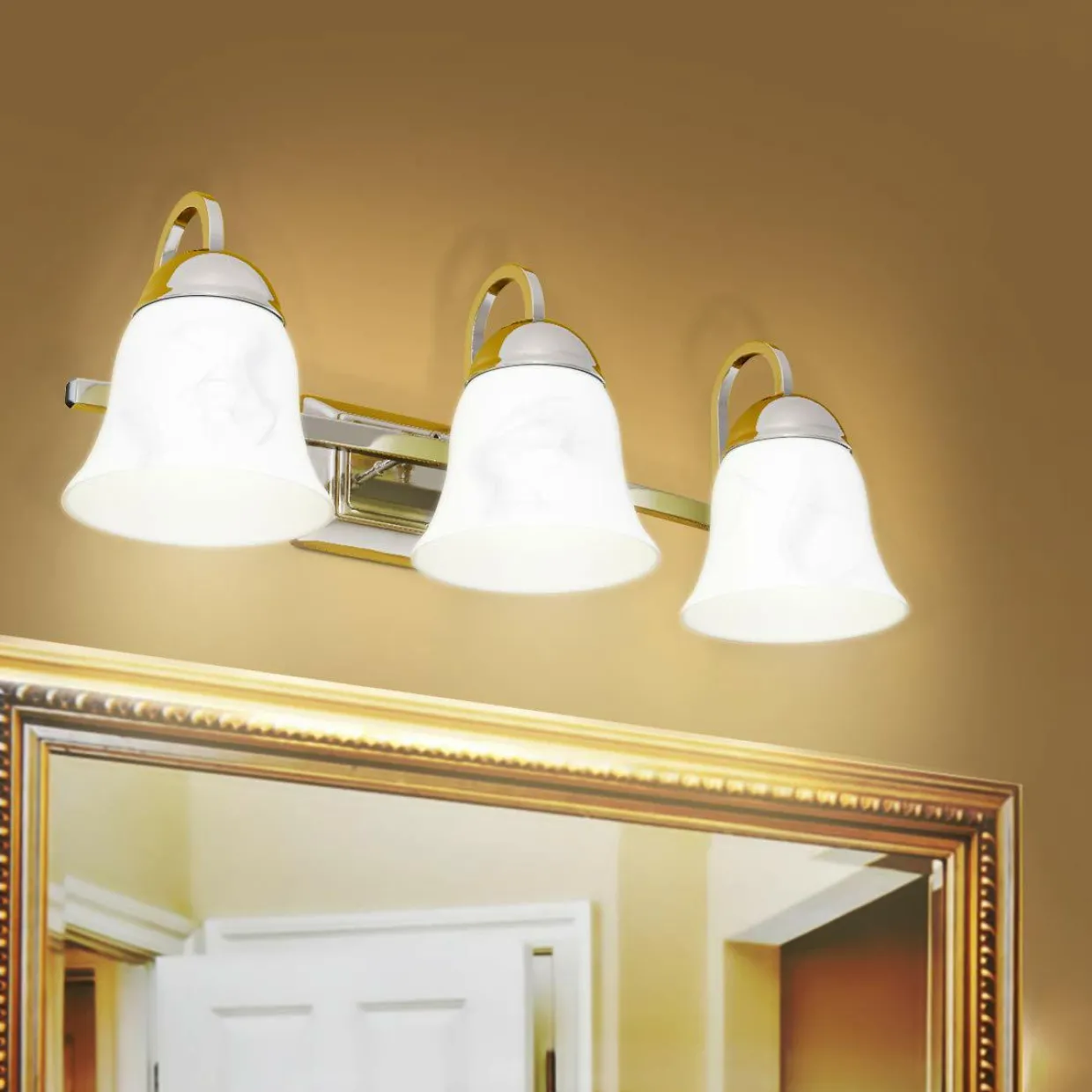 Lights Bathroom Vanity Lamp Brushed Chrome Wall Mounted