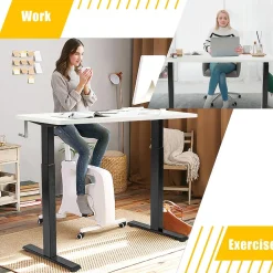Manual Height Adjustable Standing Desk, 48