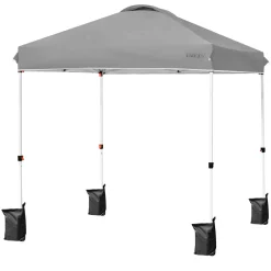 Outdoor Pop-up Canopy Tent, 6.6 x 6.6 FT Height Adjustable Commercial Instant Canopy