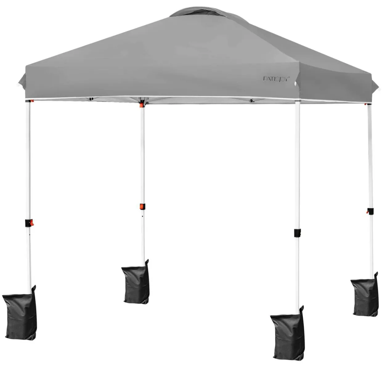 Outdoor Pop-up Canopy Tent, 6.6 x 6.6 FT Height Adjustable Commercial Instant Canopy