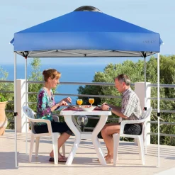 Outdoor Pop-up Canopy Tent, 6.6 x 6.6 FT Height Adjustable Commercial Instant Canopy