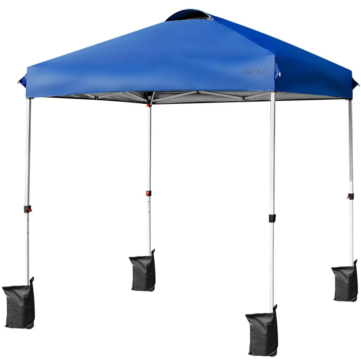 Outdoor Pop-up Canopy Tent, 6.6 x 6.6 FT Height Adjustable Commercial Instant Canopy