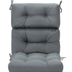 Patio High Back Chair Cushion, Tufted Chair Seat Pads with Non-Slip String Ties