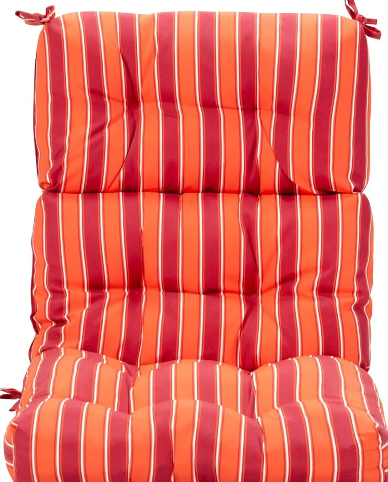 Patio High Back Chair Cushion, Tufted Chair Seat Pads with Non-Slip String Ties