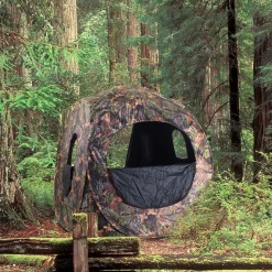 2-3 Person Pop up Ground Blind, Portable Hunting Blind Camo Deer Blinds for Hunting