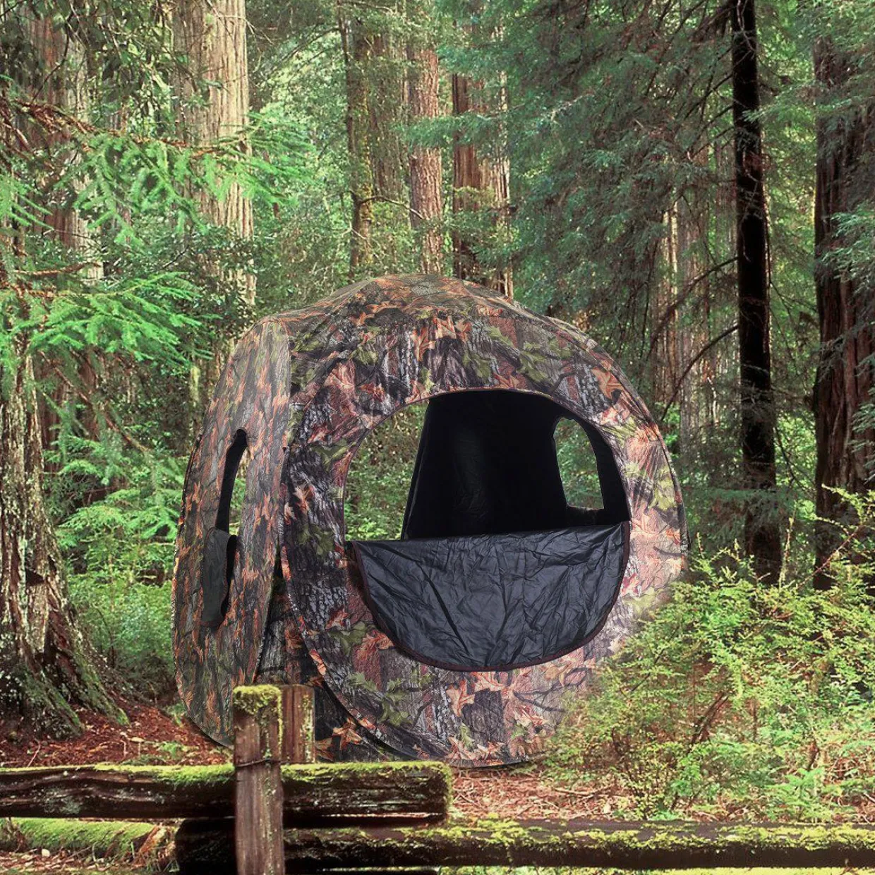 2-3 Person Pop up Ground Blind, Portable Hunting Blind Camo Deer Blinds for Hunting