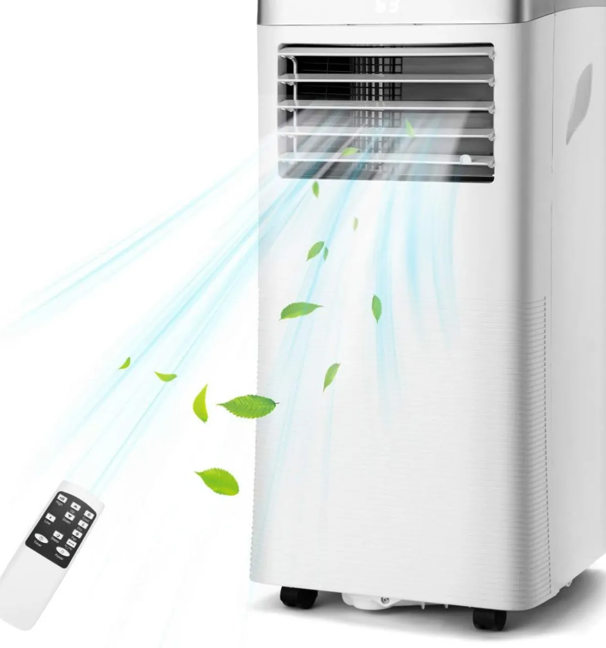 Portable Air Conditioner, 8000 BTU AC Cooling Unit with Remote Control
