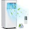 Portable Air Conditioner, 10000 BTU Powerful AC Unit with Remote Control and 4 Casters