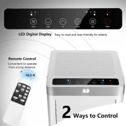 Portable Air Conditioner, 8000 BTU AC Cooling Unit with Remote Control