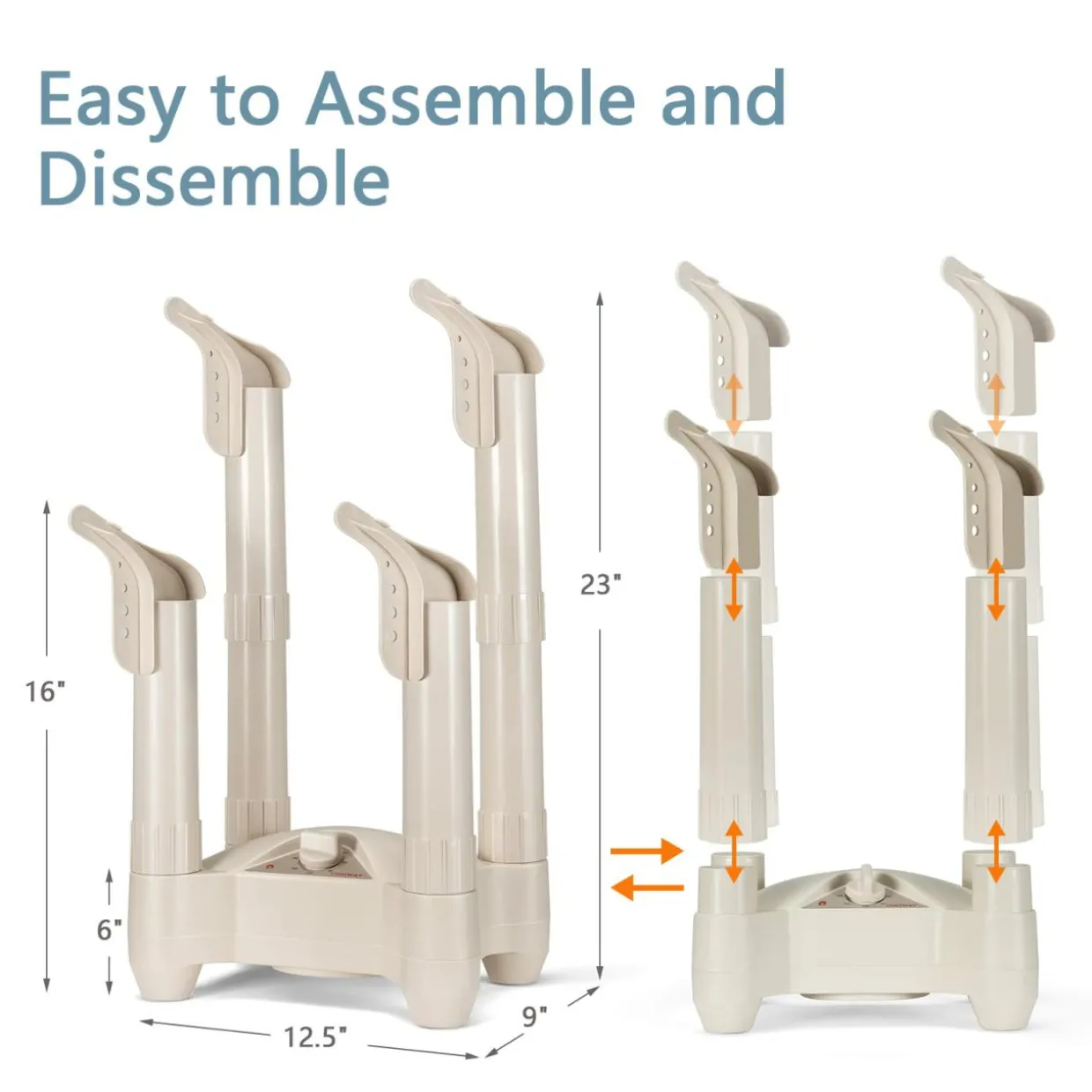Shoe Dryer, Boot Dryers and Warmer with 0-180 Mins Timer, Overheat Protection