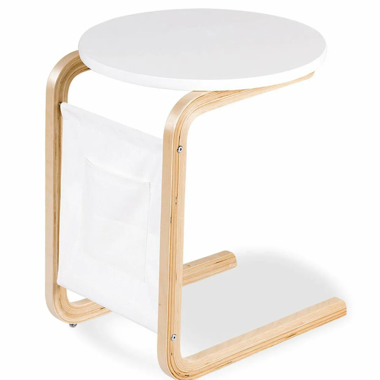Sofa Side Table, Snack/End/Couch/Console Tab with Square Tabletop