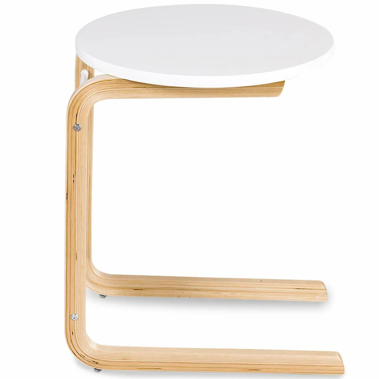 Sofa Side Table, Snack/End/Couch/Console Tab with Square Tabletop