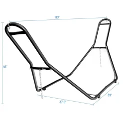 Steel Hammock Stand, Hanging 9-13 Ft Hammock, 2 Person Indoor Outdoor Hammock Stand Only