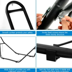 Steel Hammock Stand, Hanging 9-13 Ft Hammock, 2 Person Indoor Outdoor Hammock Stand Only