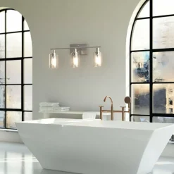 Tangkula 3, 4 Light Wall Lamp, Modern Glass Wall Sconces