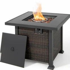 Tangkula 50,000 BTU Propane Fire Pit Table