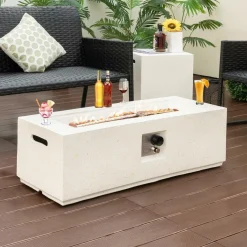 Tangkula 50,000 BTU Propane Fire Pit Table Set, 42