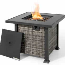 Tangkula 50,000 BTU Propane Fire Pit Table