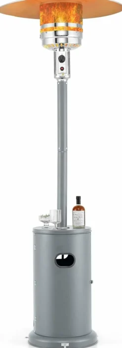 Tangkula 50,000 BTU Propane Outdoor Heater, Patio Heater with Strengthened Stainless Steel Burner